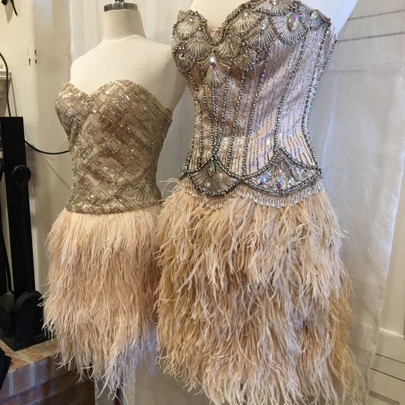 La Femme Dresses & Skirts - Burlesque Feather Special occasion dress